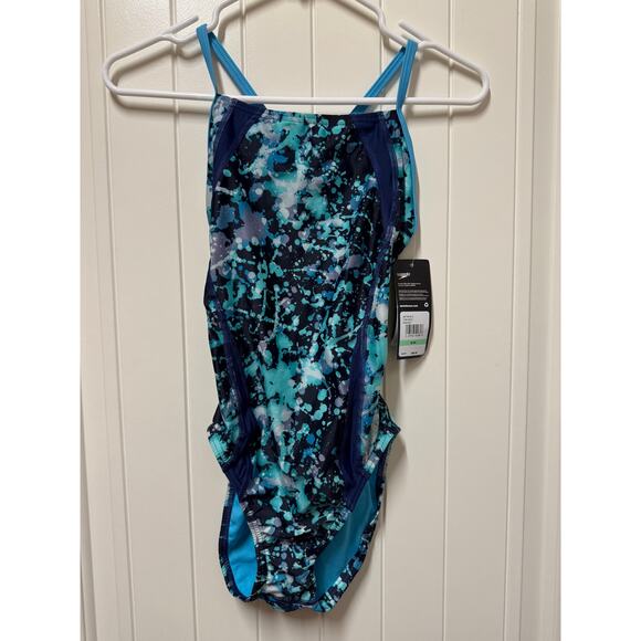 Speedo Women's Swimsuit One Piece Pro LT Flipback Bleach Peacoat Size 8\34 - Picture 3 of 7